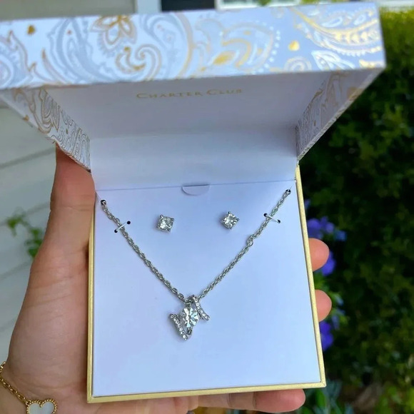 Charter Club Necklace&Earrings set, NWT - Picture 3 of 6